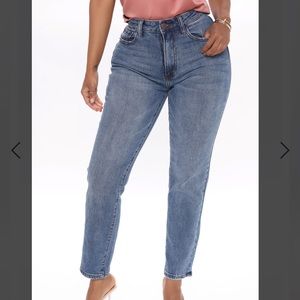Fashion Nova Margie High Rise Mom Jeans - Dark Wash